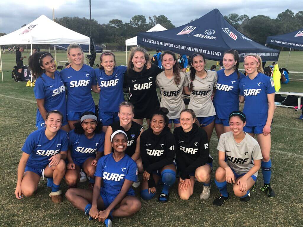 Surf Girls Da Is Ranked 1 Overall Program In The Us San Diego Surf Soccer Club